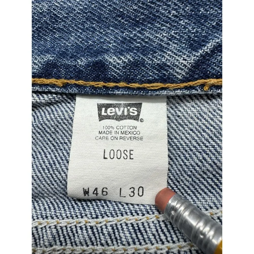 Levi's Vintage Men's 545‎ Orange Tab Loose Fit Jeans Size 46x30 Y2K 90s Hip Hop